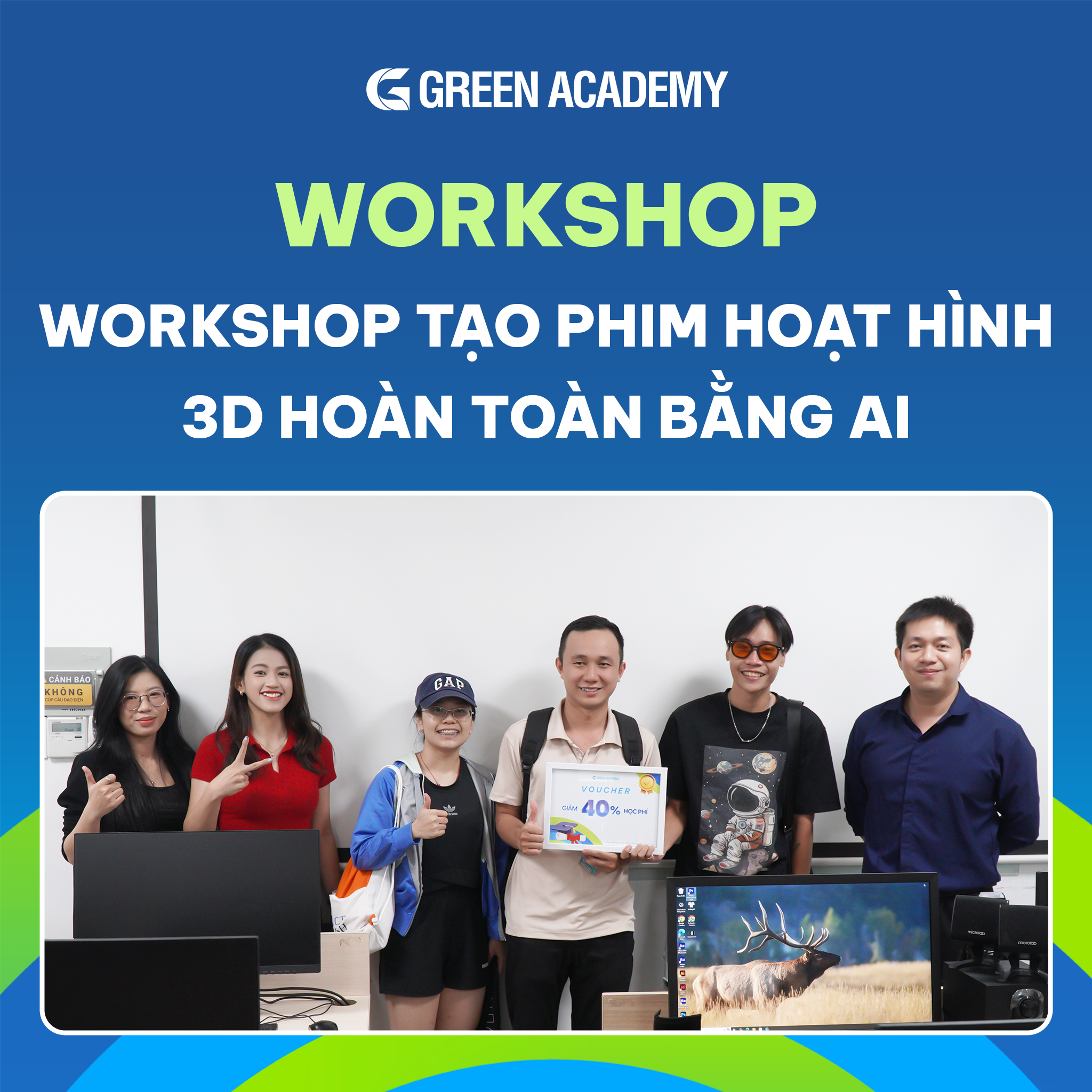 Workshop Tạo video hoạt hình 3D bằng AI