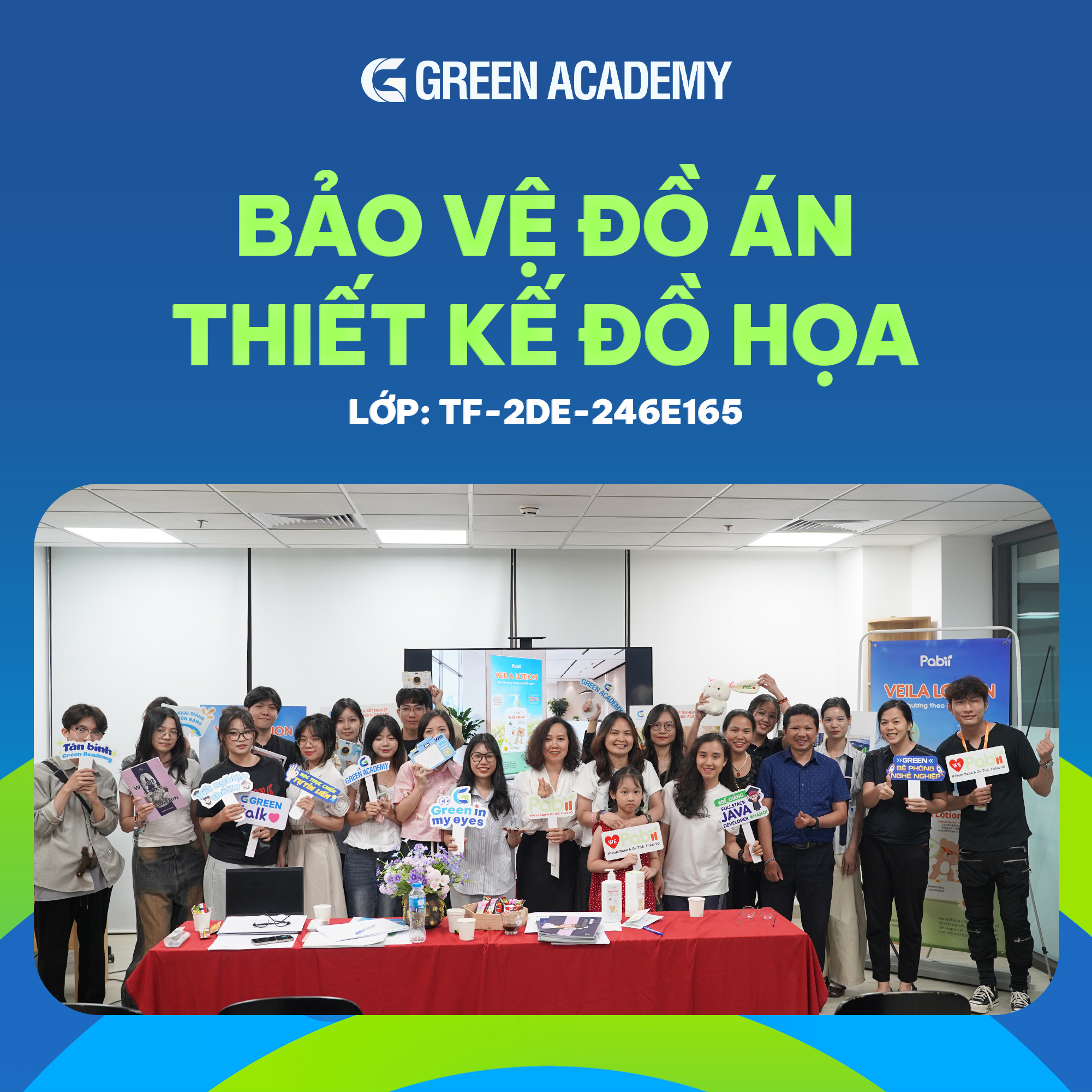 Bảo vệ đồ án Thiết kế đồ họa Green Academy