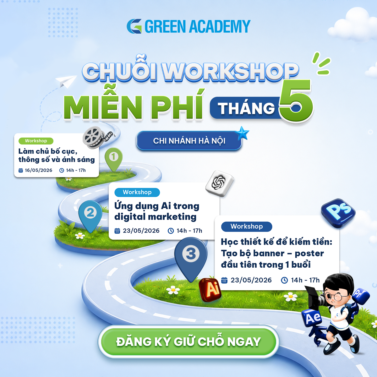 Chuỗi workshop tháng 5 tại Hà Nội